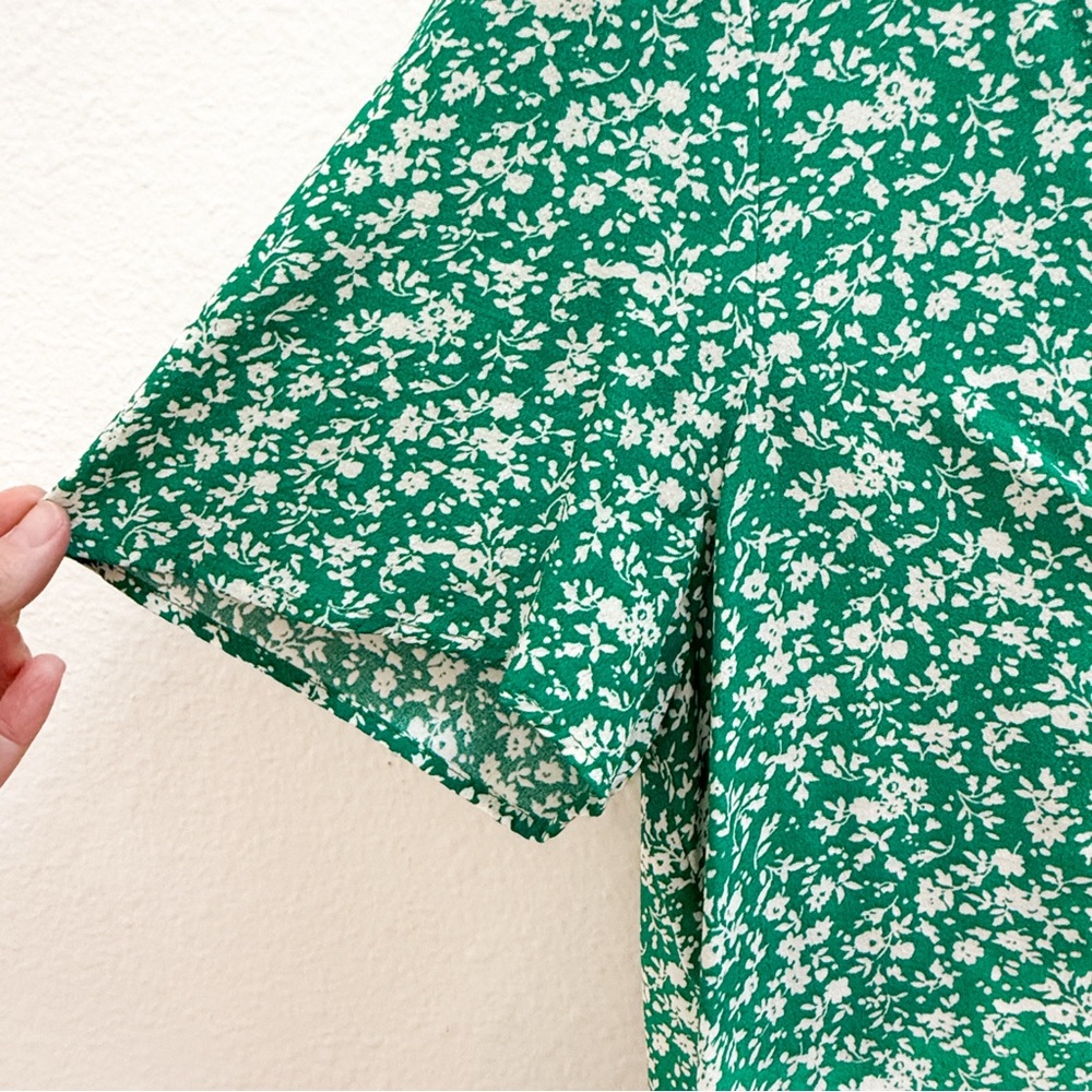Sezane Eloine Blouse Garden Green - Size 2 - Picture 6 of 6